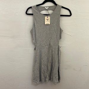 Garage Grey Dress with Back and Side Slits